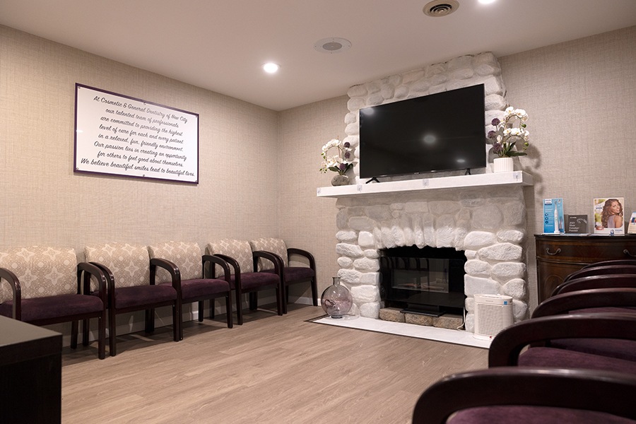 Dental office waiting room